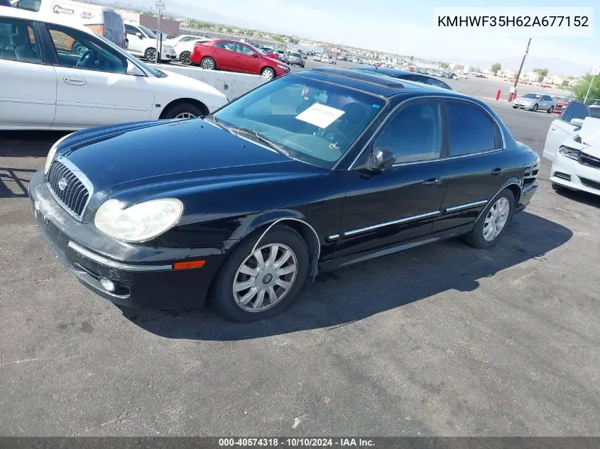 2002 Hyundai Sonata Gls/Lx VIN: KMHWF35H62A677152 Lot: 40574318