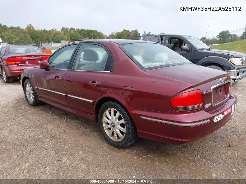 KMHWF35H22A525112 2002 Hyundai Sonata Gls/Lx