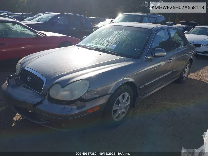 KMHWF25H02A558118 2002 Hyundai Sonata Gls