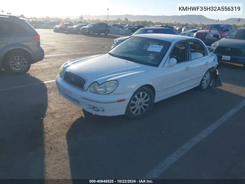 2002 Hyundai Sonata Gls/Lx VIN: KMHWF35H32A556319 Lot: 40648525