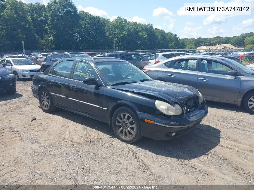 2003 Hyundai Sonata Gls/Lx VIN: KMHWF35H73A747842 Lot: 40175441