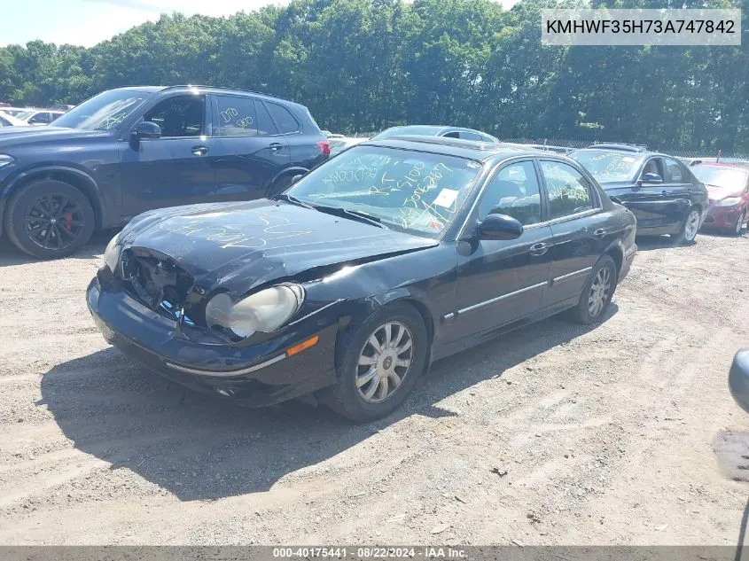 2003 Hyundai Sonata Gls/Lx VIN: KMHWF35H73A747842 Lot: 40175441