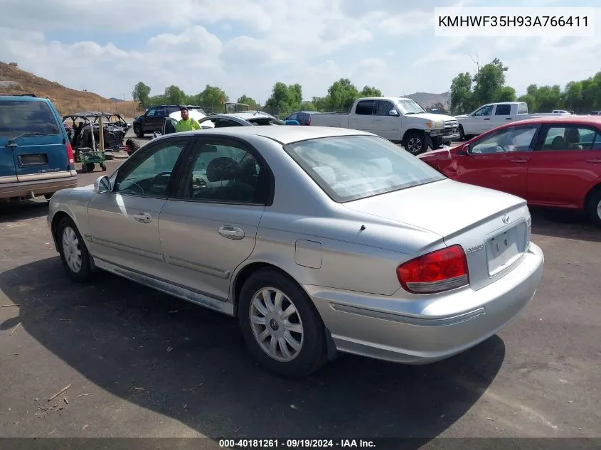 2003 Hyundai Sonata Gls/Lx VIN: KMHWF35H93A766411 Lot: 40181261