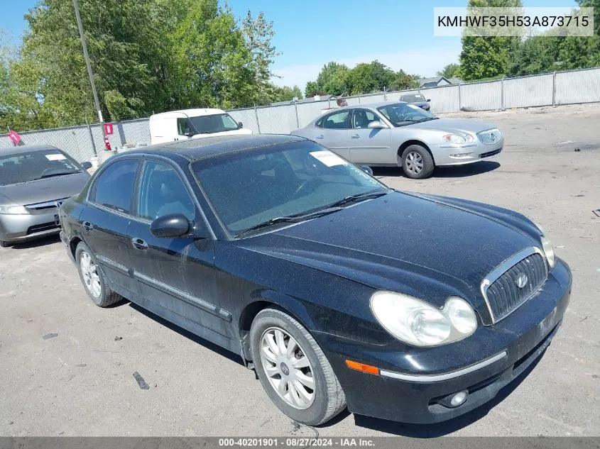 2003 Hyundai Sonata Gls/Lx VIN: KMHWF35H53A873715 Lot: 40201901