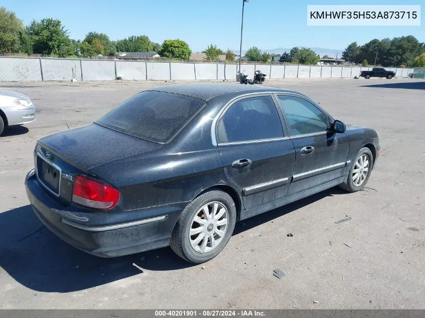 KMHWF35H53A873715 2003 Hyundai Sonata Gls/Lx