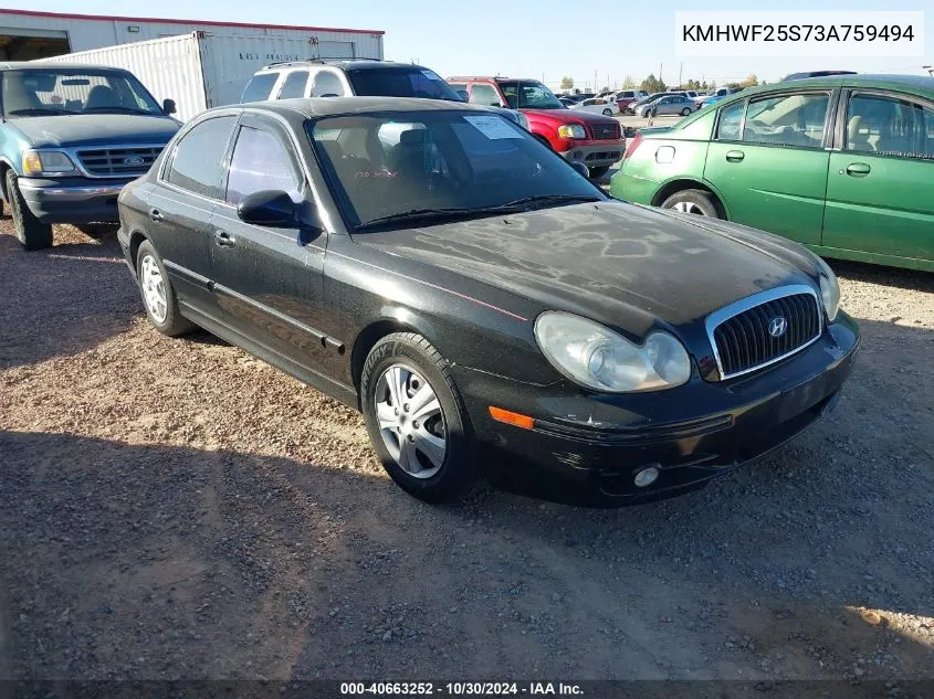 KMHWF25S73A759494 2003 Hyundai Sonata