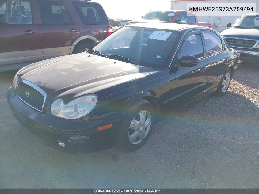 KMHWF25S73A759494 2003 Hyundai Sonata