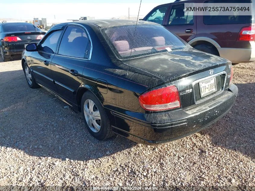 KMHWF25S73A759494 2003 Hyundai Sonata