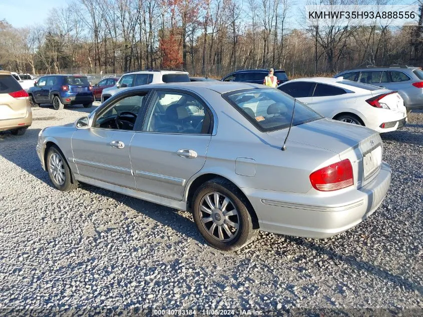 2003 Hyundai Sonata Gls/Lx VIN: KMHWF35H93A888556 Lot: 40783184