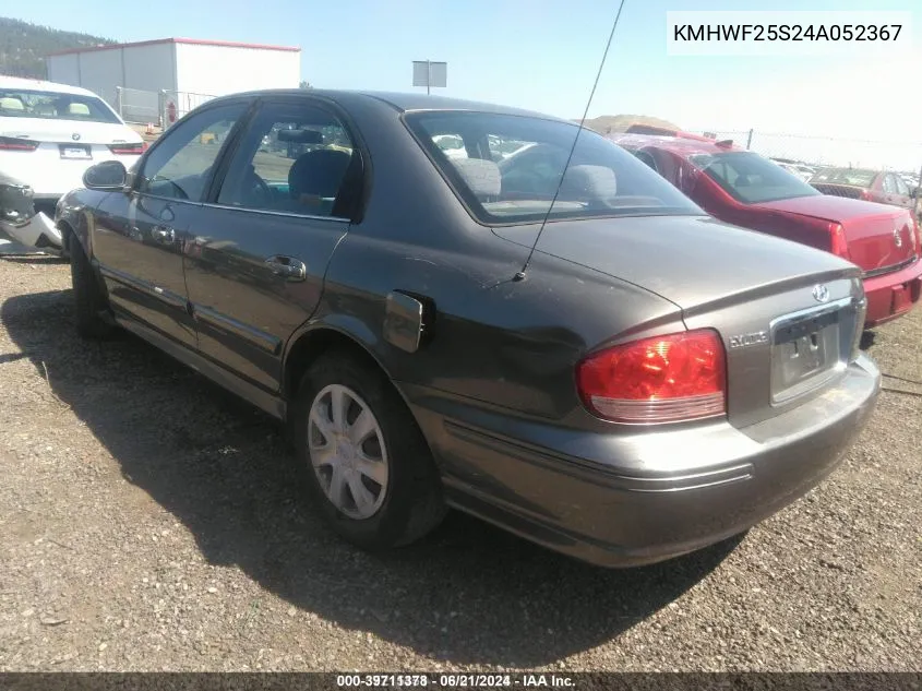 2004 Hyundai Sonata VIN: KMHWF25S24A052367 Lot: 39711378