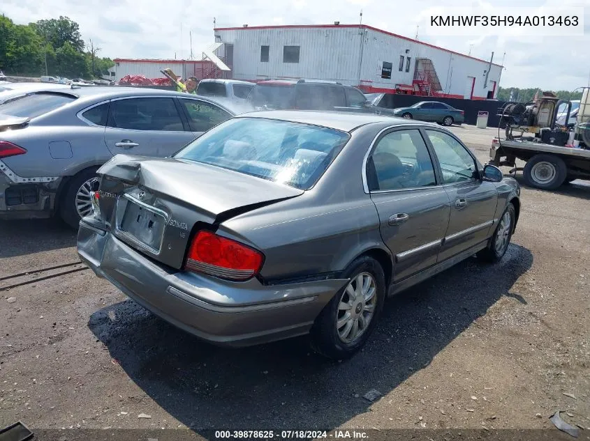 2004 Hyundai Sonata Gls/Lx VIN: KMHWF35H94A013463 Lot: 39878625