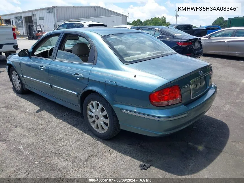 2004 Hyundai Sonata Gls/Lx VIN: KMHWF35H34A083461 Lot: 40056107