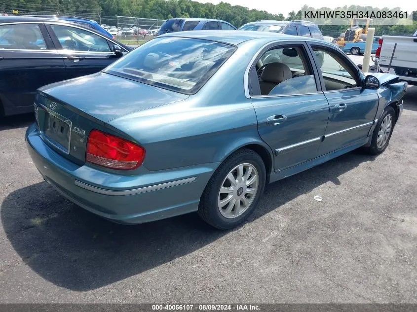 KMHWF35H34A083461 2004 Hyundai Sonata Gls/Lx