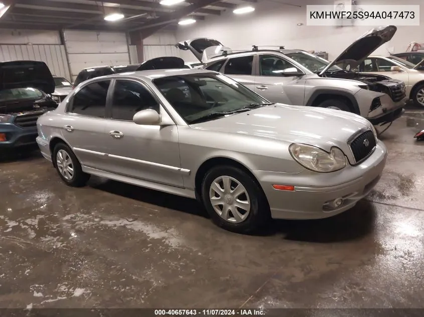 2004 Hyundai Sonata VIN: KMHWF25S94A047473 Lot: 40657643