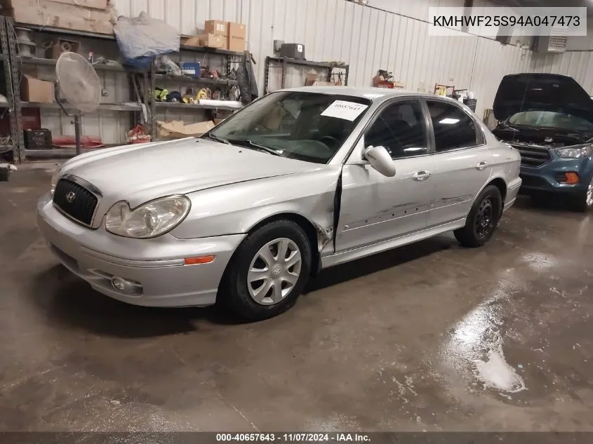 2004 Hyundai Sonata VIN: KMHWF25S94A047473 Lot: 40657643