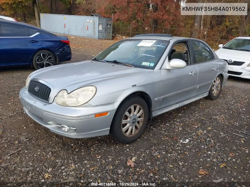 2004 Hyundai Sonata Gls/Lx VIN: KMHWF35H84A019562 Lot: 40718568