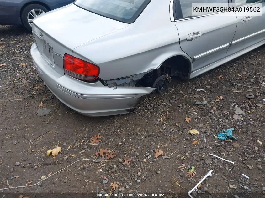 2004 Hyundai Sonata Gls/Lx VIN: KMHWF35H84A019562 Lot: 40718568