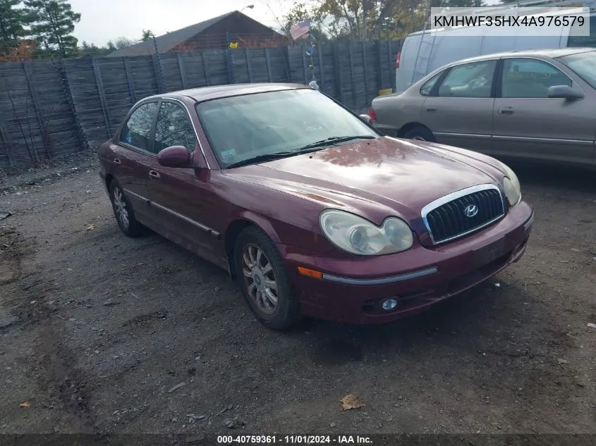 2004 Hyundai Sonata Gls/Lx VIN: KMHWF35HX4A976579 Lot: 40759361