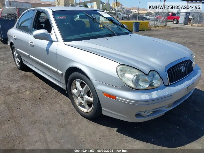 2005 Hyundai Sonata Gl V6 VIN: KMHWF25H85A204495 Lot: 40244350