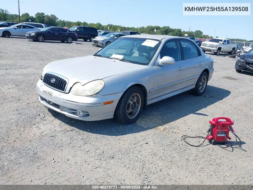 2005 Hyundai Sonata Gl V6 VIN: KMHWF25H55A139508 Lot: 40279771