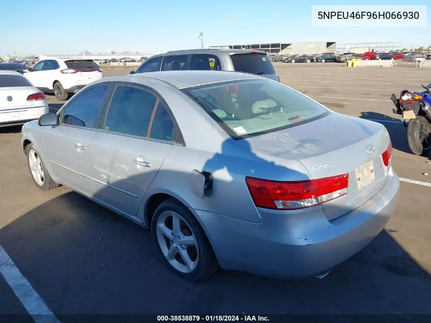 2006 Hyundai Sonata Gls V6/Lx V6 VIN: 5NPEU46F96H066930 Lot: 39915306