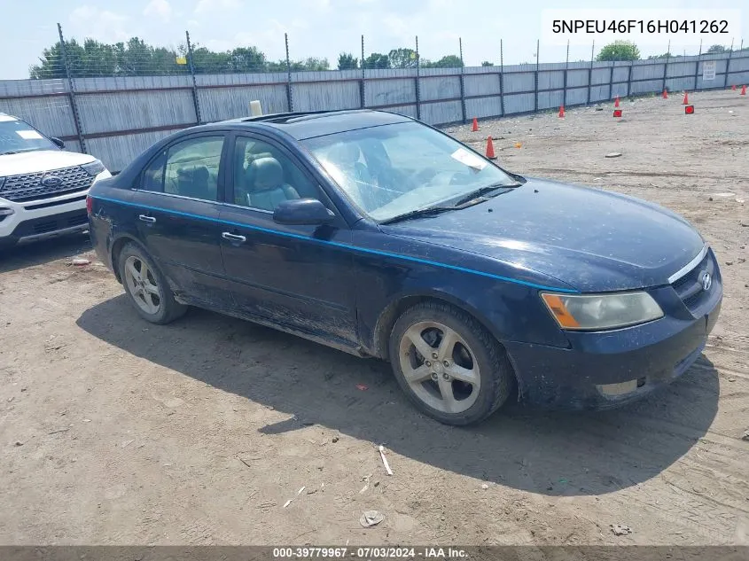 2006 Hyundai Sonata Gls V6/Lx V6 VIN: 5NPEU46F16H041262 Lot: 39779967