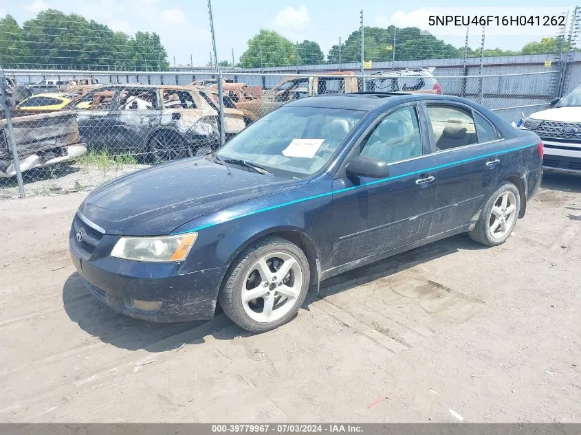 2006 Hyundai Sonata Gls V6/Lx V6 VIN: 5NPEU46F16H041262 Lot: 39779967