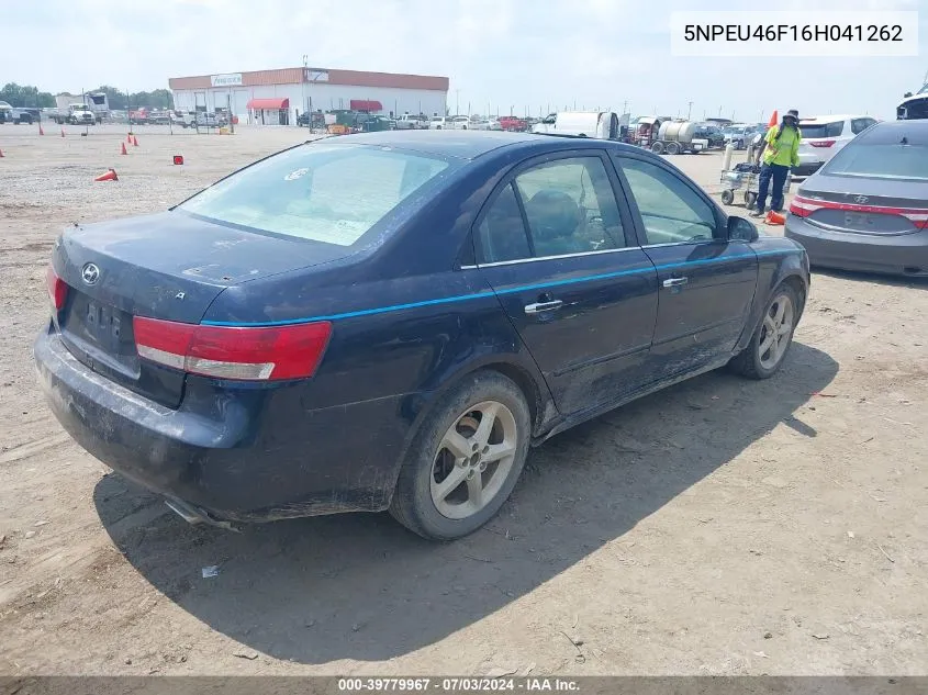 5NPEU46F16H041262 2006 Hyundai Sonata Gls V6/Lx V6