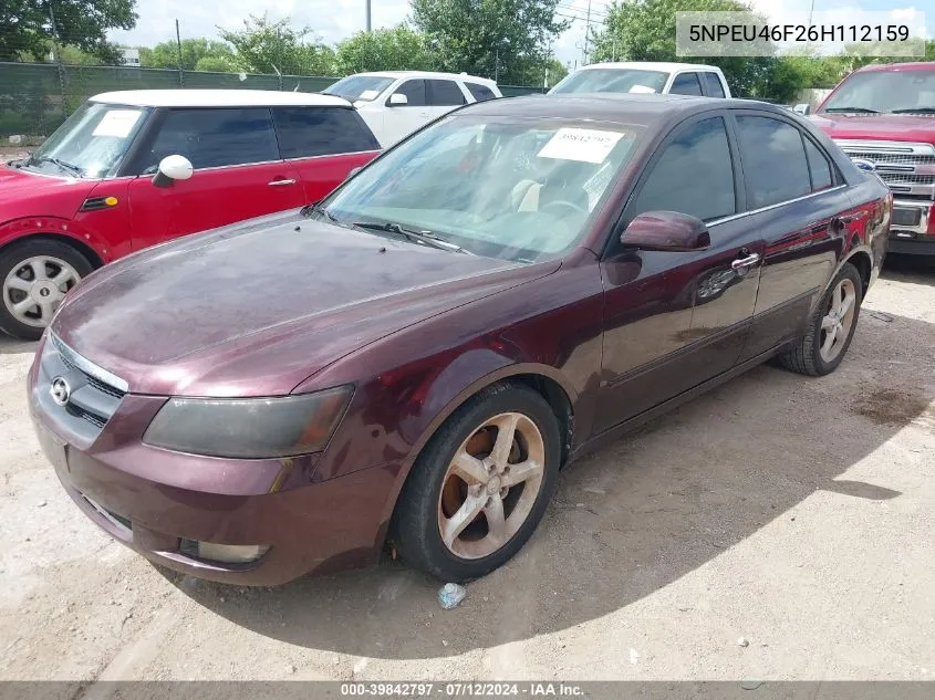 2006 Hyundai Sonata Gls V6/Lx V6 VIN: 5NPEU46F26H112159 Lot: 39842797