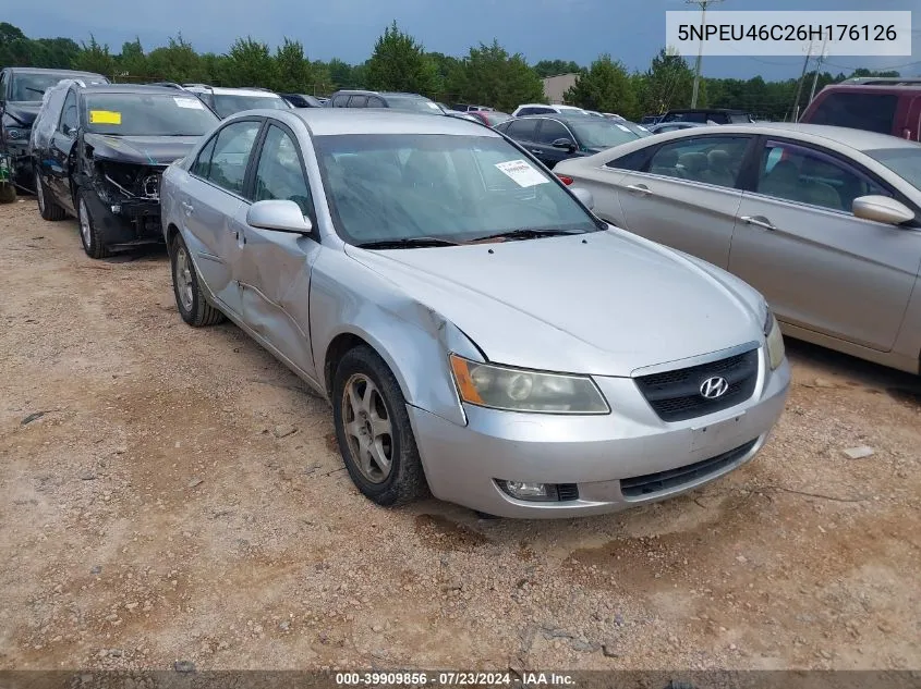 5NPEU46C26H176126 2006 Hyundai Sonata Gls