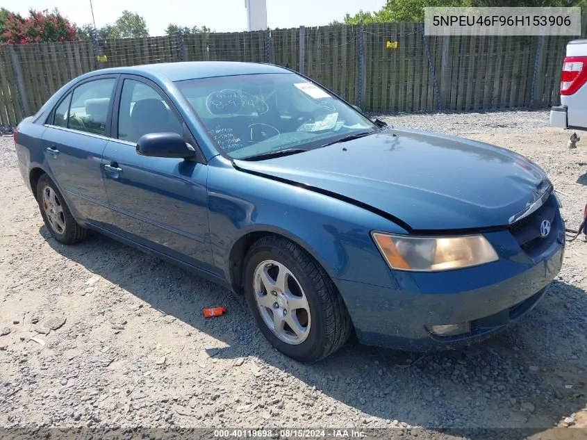 2006 Hyundai Sonata Gls/Lx VIN: 5NPEU46F96H153906 Lot: 40119698