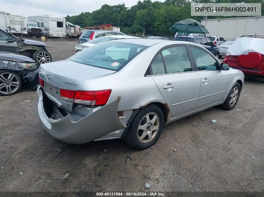 5NPEU46F86H002491 2006 Hyundai Sonata Gls V6/Lx V6