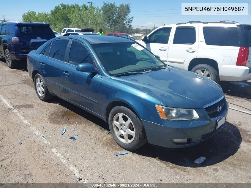 5NPEU46F76H049687 2006 Hyundai Sonata Gls V6/Lx V6