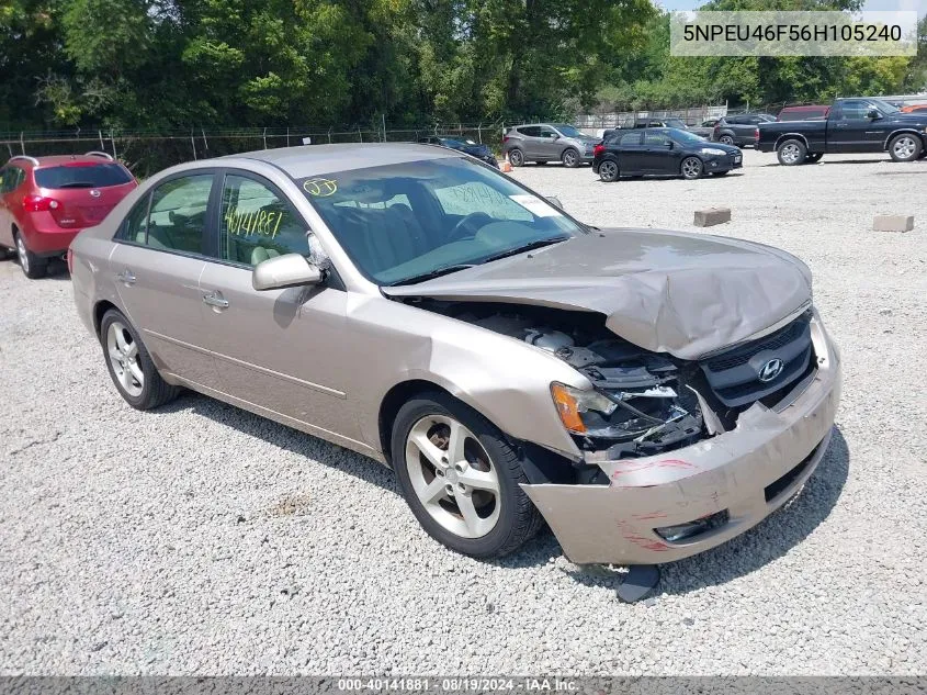 5NPEU46F56H105240 2006 Hyundai Sonata Gls V6/Lx V6