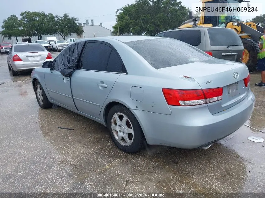 5NPEU46F46H069234 2006 Hyundai Sonata Gls V6/Lx V6