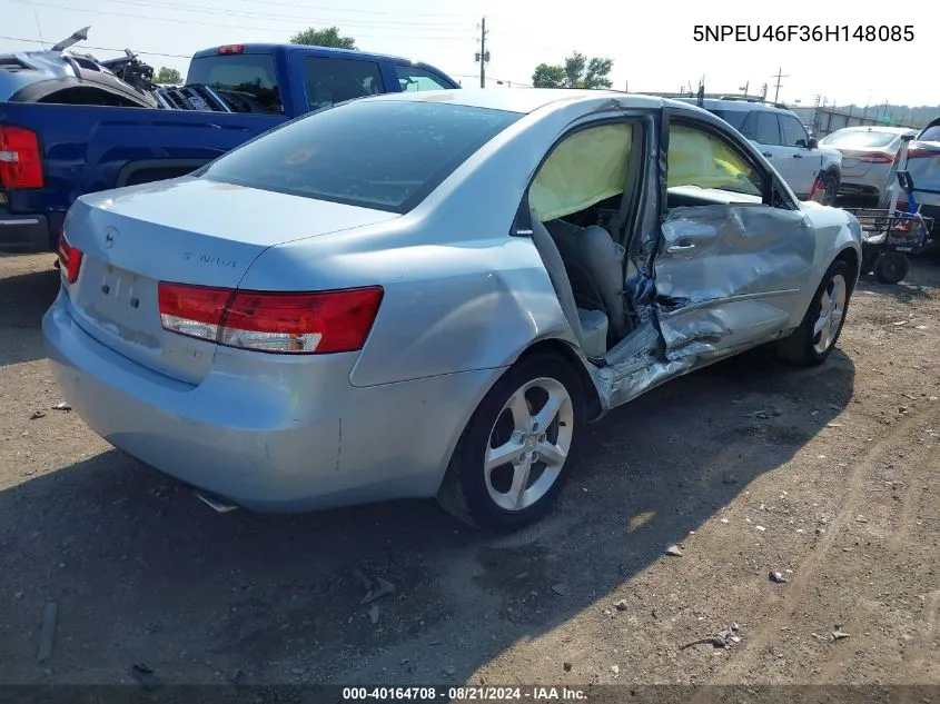 2006 Hyundai Sonata Gls V6/Lx V6 VIN: 5NPEU46F36H148085 Lot: 40164708