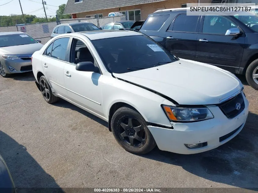 5NPEU46C86H127187 2006 Hyundai Sonata Gls