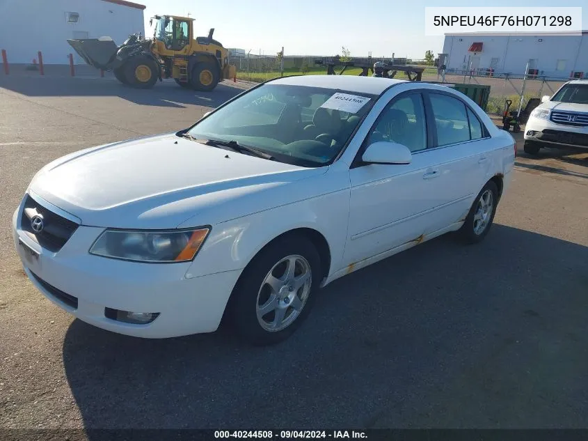 2006 Hyundai Sonata Gls/Lx VIN: 5NPEU46F76H071298 Lot: 40244508