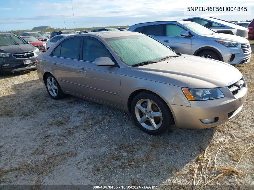 2006 Hyundai Sonata Gls V6/Lx V6 VIN: 5NPEU46F56H004845 Lot: 40478435