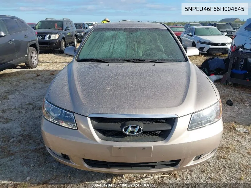 5NPEU46F56H004845 2006 Hyundai Sonata Gls V6/Lx V6