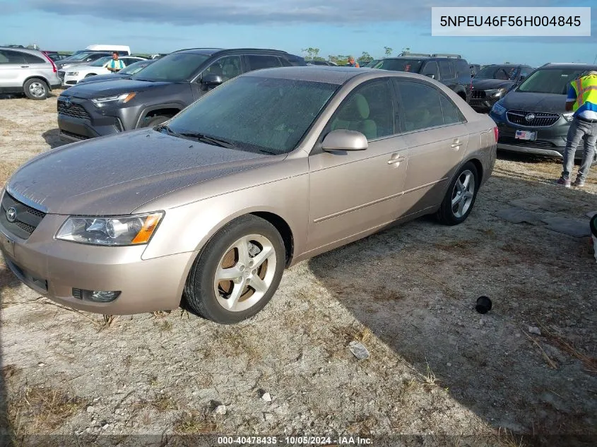 2006 Hyundai Sonata Gls V6/Lx V6 VIN: 5NPEU46F56H004845 Lot: 40478435