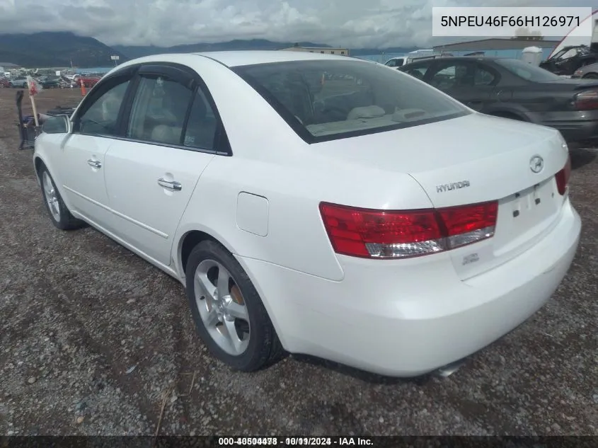 2006 Hyundai Sonata VIN: 5NPEU46F66H126971 Lot: 40504478