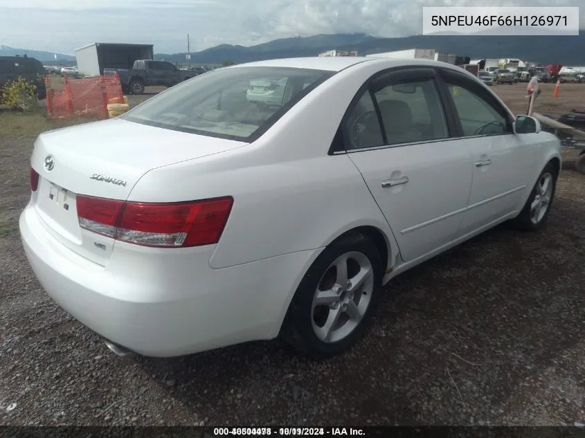 2006 Hyundai Sonata VIN: 5NPEU46F66H126971 Lot: 40504478