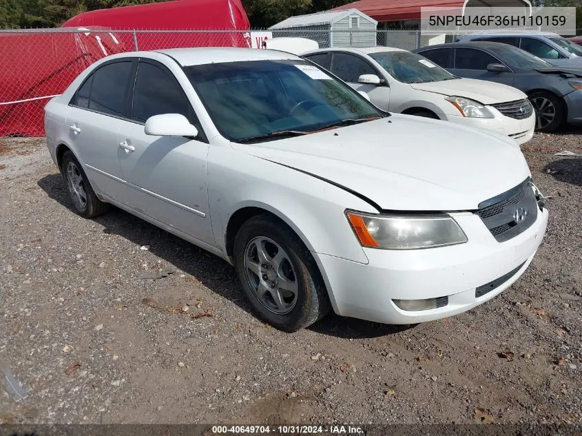 2006 Hyundai Sonata Gls V6/Lx V6 VIN: 5NPEU46F36H110159 Lot: 40649704