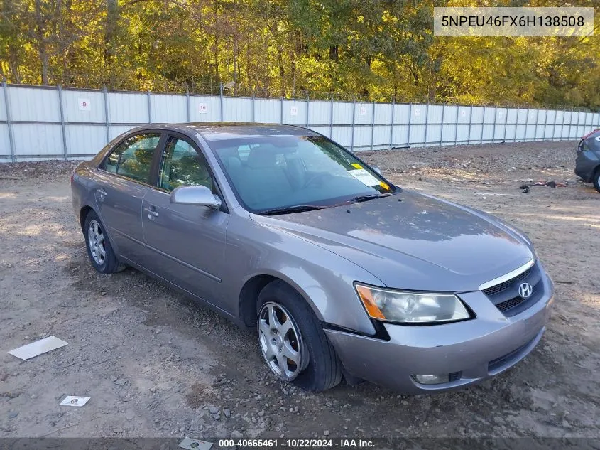 2006 Hyundai Sonata Gls V6/Lx V6 VIN: 5NPEU46FX6H138508 Lot: 40665461