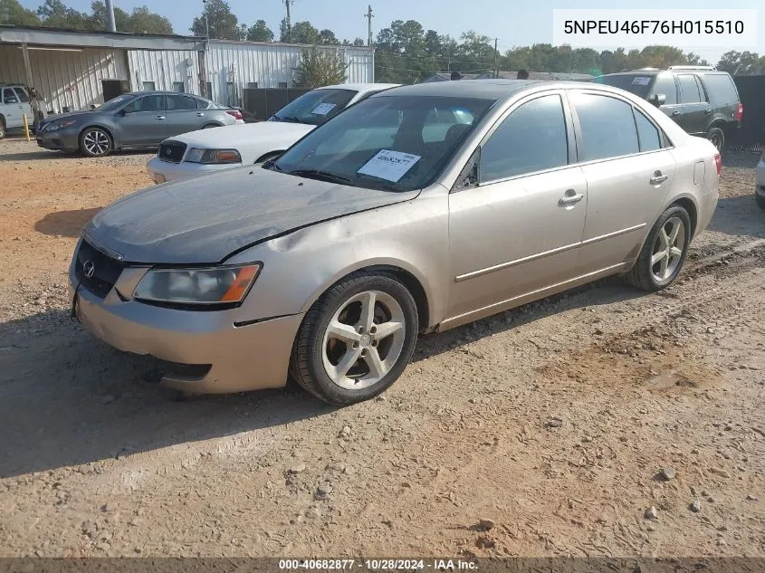 2006 Hyundai Sonata Gls V6/Lx V6 VIN: 5NPEU46F76H015510 Lot: 40682877