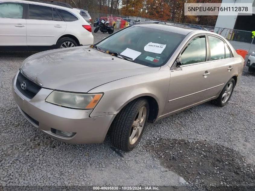 2006 Hyundai Sonata Gls V6/Lx V6 VIN: 5NPEU46F16H112878 Lot: 40695830