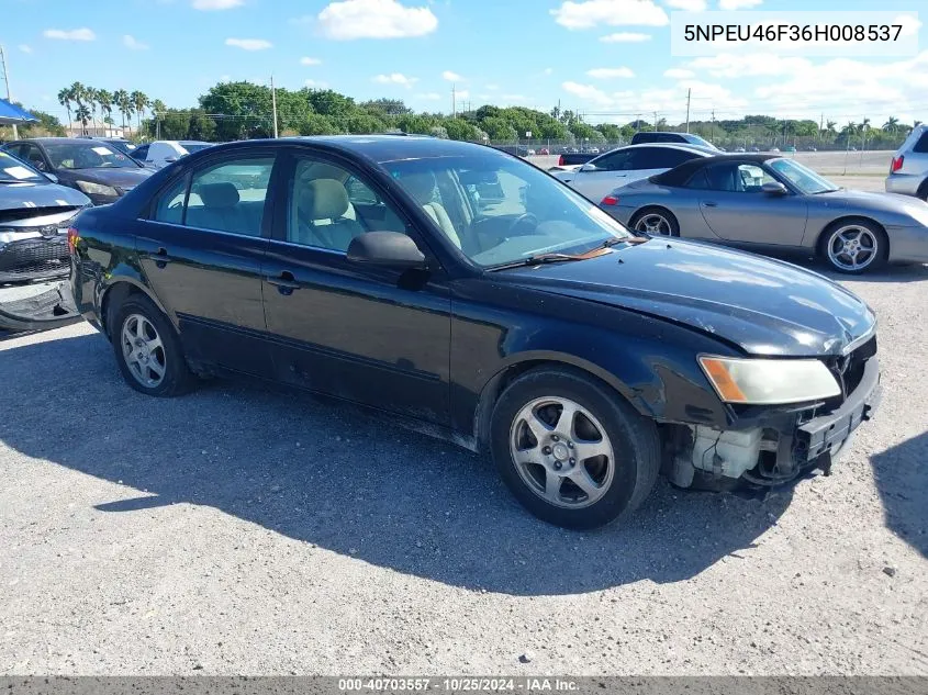 2006 Hyundai Sonata Gls V6/Lx V6 VIN: 5NPEU46F36H008537 Lot: 40703557