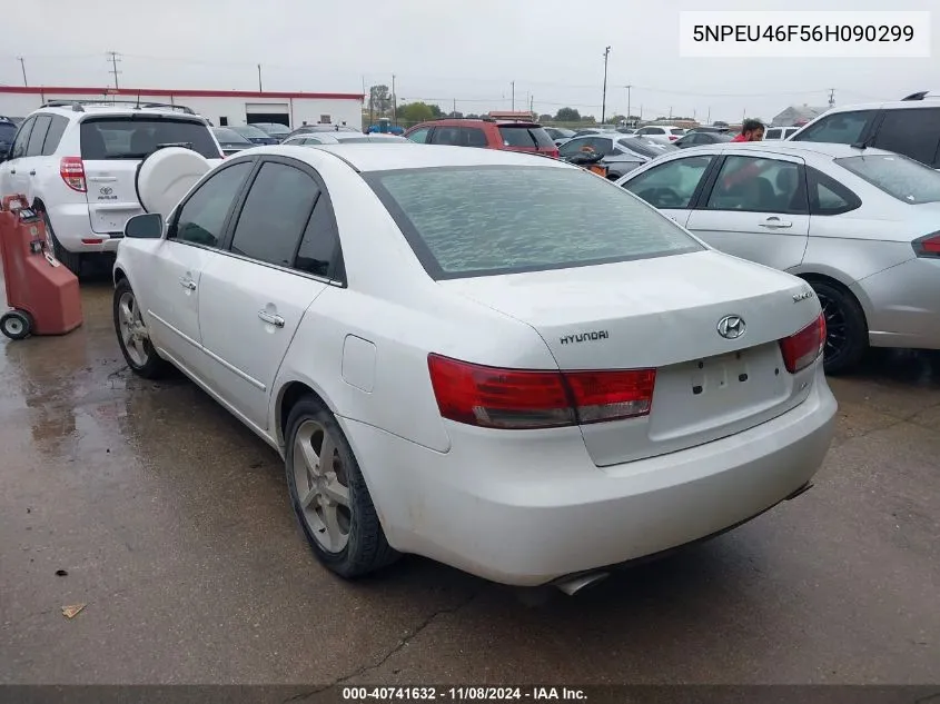 2006 Hyundai Sonata Gls V6/Lx V6 VIN: 5NPEU46F56H090299 Lot: 40741632