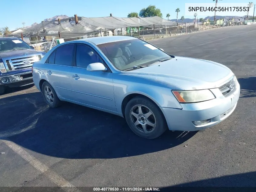 2006 Hyundai Sonata Gls VIN: 5NPEU46C56H175553 Lot: 40770530